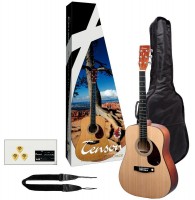TENSON Player Pack D-1 NT гитара, чехол, ремень, тюнер, медиаторы, подарочная упаковка